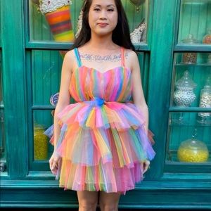 Rainbow Tulle Dress